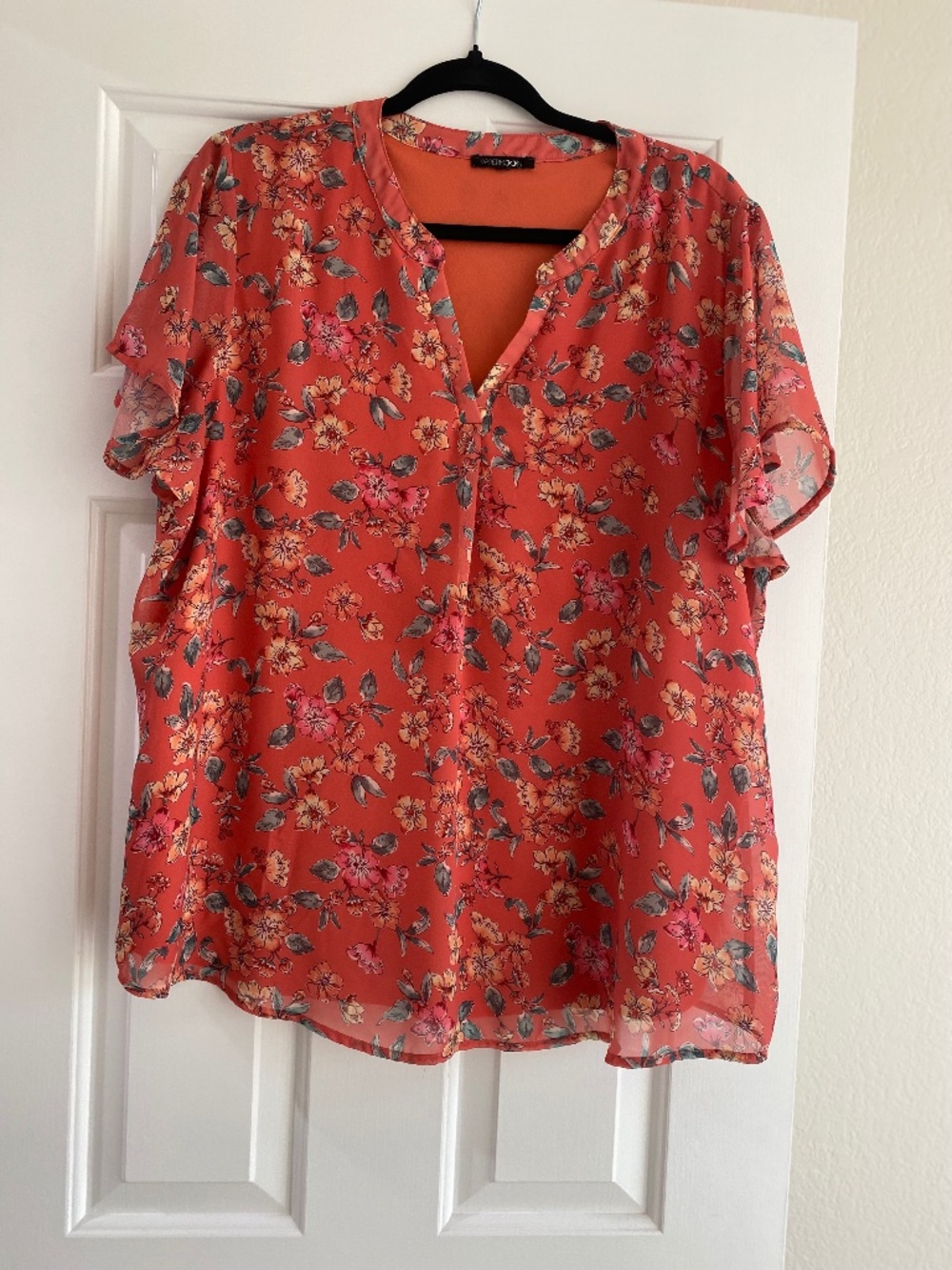 Papermoon Orange Floral Top